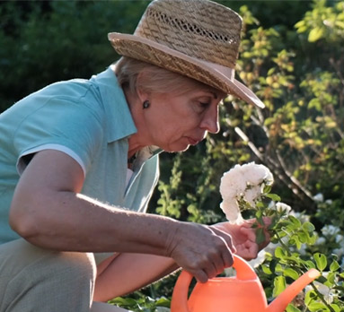 Old Woman In the Garden